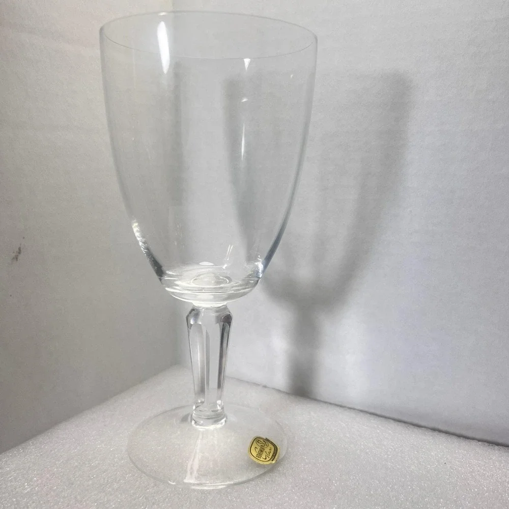 Vintage Bohemia Czech Crystal Stemware Glasses Set of 6  8oz Wine‎ Water